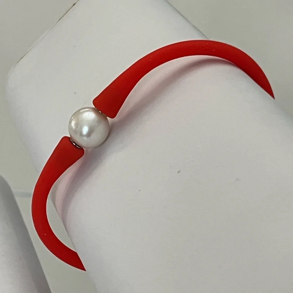 FRESH WATER PEARL | Silicone Bracelet | NEW!